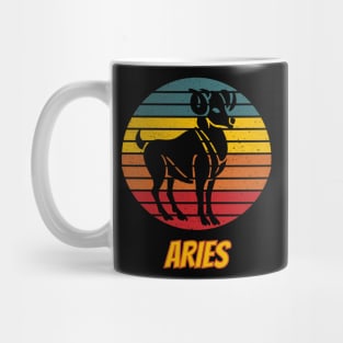 Aries Zodiac Retro vintage style Mug